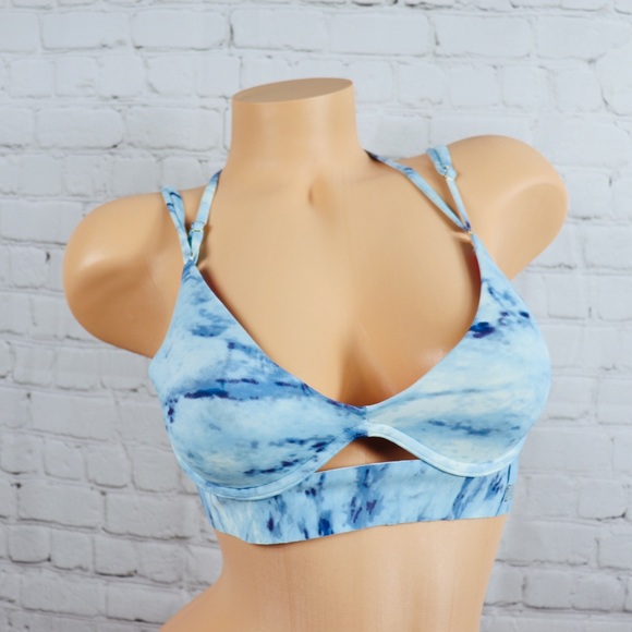 VS Pink Bonded Scoop Push Up Sports Bra Tie dye - Picture 3 of 7